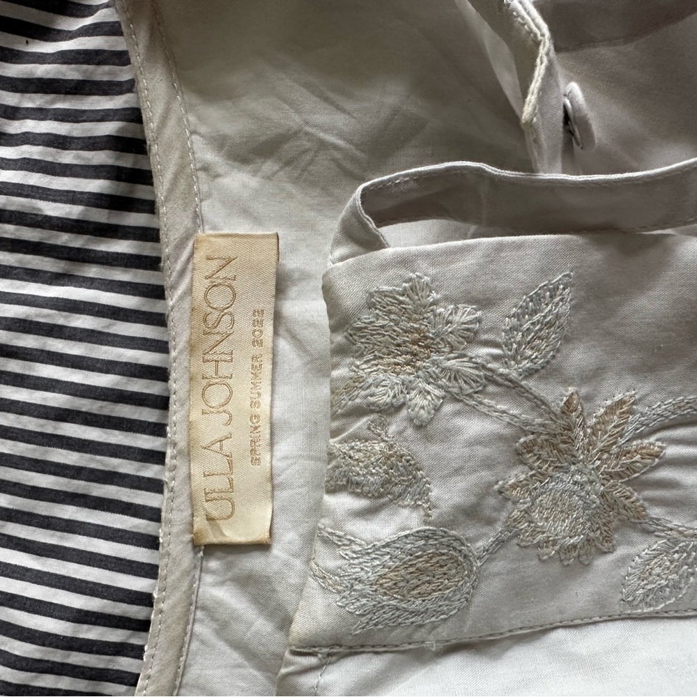 CLEARANCE: Ulla Johnson Top with floral pattern and bow-- European Size 10/US 6 - Picture 4 of 6
